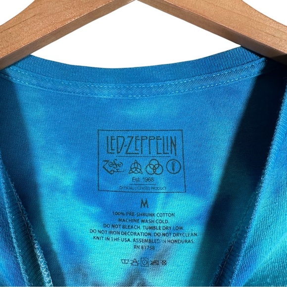 LED ZEPPELIN U.S. TOUR 1975 Tie Dye Band T-Shirt - Picture 5 of 6